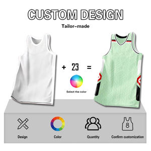 Ensemble de maillots de basket-ball personnalisés unisexe Vêtements de sport à séchage rapide Matériau respirant Taille réglable Impression numérique Logo personnalisé - Product Image 5