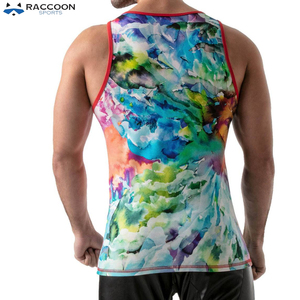 Camiseta Deportiva sin Mangas para Hombre, Sublimada, de Alta Calidad, Transpirable, de Secado Rápido, de Algodón y Poliéster, para Gimnasio - Product Image 3