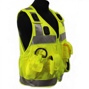 Gilet réfléchissant de sécurité multifonctionnel à haute visibilité Gilet de sécurité à fermeture éclair frontale à bas prix Gilets de sécurité Hi Viz Workwear Vest - Product Image 2