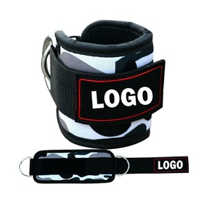 Hot New <span class=keywords><strong>Neoprene</strong></span> độn bông phòng tập thể dục thiết bị bảo vệ tuyệt vời có thể điều chỉnh đôi D-Ring Dây đeo mắt cá chân giá thấp - Product Image 4