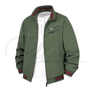 Nueva Llegada, Chaqueta de Invierno para Hombre, Cierre Completo, Lona, Resistente al Viento, Transpirable, Corte Ajustado, Tallas Grandes, Estilo Urbano, Logotipo Frontal Personalizado - Product Image 5