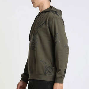 Sudadera con capucha desgastada para hombre de mejor diseño, ligera, cómoda, manga larga, invierno, poliéster/algodón, bordado, Logo, Impresión de soplo - Product Image 3
