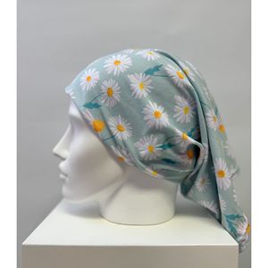 Vente en gros Chapeau de gommage réutilisable Élégant brodé Couverture complète Tie Back Clinic Supply Vet Dental Assistant Hygiéniste Scrub Caps - Product Image 3