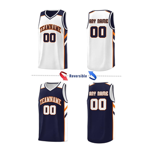 Vêtements de sport 100% Short de basket-ball en polyester Maillot de basket-ball réversible personnalisé pour hommes Laker été - Product Image 2