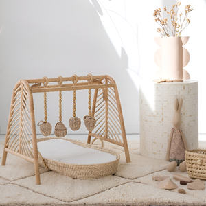 Gym d'activités d'intérieur de la meilleure qualité, gym en rotin artisanal pour bébés, gym en osier naturel pour bébés - Product Image 3