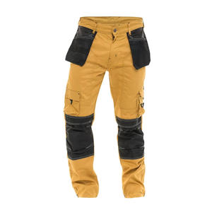 Pantalones de herramientas de trabajo de alta elasticidad Pantalones DE TRABAJO resistentes al desgaste con múltiples bolsillos Pantalones de trabajo de seguridad reflectantes de algodón 100% - Product Image 2