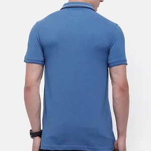 Gimnasio ajustado de gran tamaño 100% algodón cómodo para hombres de etiqueta privada para camisetas de polo diseño personalizado con patrón sólido para hombres - Product Image 3