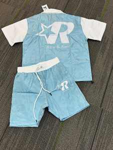 Veste courte coupe-vent deux pièces personnalisée fermeture éclair unie nylon polyester Streetwear survêtements ensemble court coupe-vent pour hommes - Product Image 4