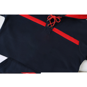 Sudadera con Capucha de Hockey Azul Marino de Invierno de la Universidad Howard, Unisex, 100% Algodón Orgánico, Forro Polar, Bordado de Chenilla, Ropa Urbana - Product Image 5