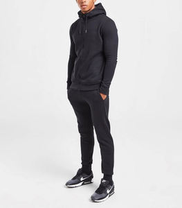 Venta al por mayor de chándal con cremallera completa ajustado para hombre con logotipo personalizado sudadera de gimnasio para hombre chándales de entrenamiento de 2 piezas - Product Image 1