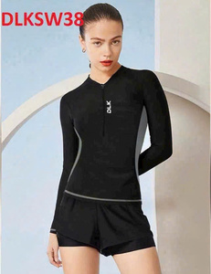 Maillot de bain 2 pièces pour femmes, séchage rapide, extensible dans 4 directions, imperméable, nylon-spandex, motif uni, vêtements de plage, jupe de bikini, bas, vente flash - Product Image 6