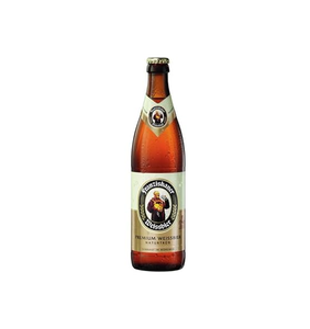 Bière de blé allemande traditionnelle Franziskaner Hefe Weissbier en gros, 20x500ml, bouteilles en verre, 180 Kj par 100ml, pour supermarchés - Product Image 4