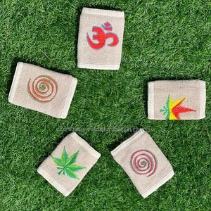 Designer Handmade Himalayan Hemp <b>Wallet</b> Eco-Friendly Natural Fabric <b>Wallet</b> with Zipper & <b>Card</b> Slots Sustainable Minimalist Purse - Product Image 2