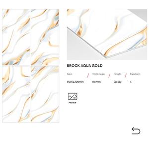 กระเบื้องปูพื้นเซรามิกเนื้อละเอียดสีขาวลายหินอ่อน ขนาด 600x1200 มม. - Product Image 4