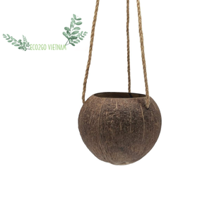 Maceta de cáscara de coco/macetas colgantes para plantas de interior al aire libre/macetas colgantes con agujeros de drenaje. - Product Image 5