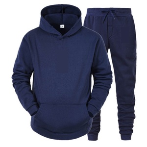 Haute qualité hiver hommes grande taille personnalisé deux pièces survêtement Jogging ensemble respirant entraînement Fitness porter - Product Image 1
