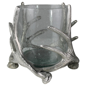 Bougeoir en verre aluminium de qualité supérieure au design antique, parfait pour les restaurants et la décoration élégante de la maison - Product Image 2