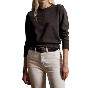 Women's Premium <b>Embroidery</b> Logo Fleece <b>Sweatshirt</b> Cotton Blend Brushed Casual Pullover Top with Hood for Autumn/Spring/Summer - Product Image 1