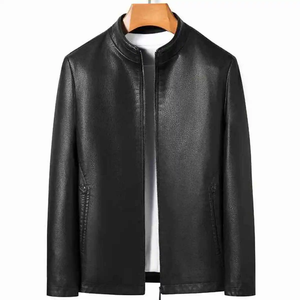 Streatwear Veste ample personnalisée Veste de vélo en cuir Veste homme grande taille pour hommes - Product Image 2