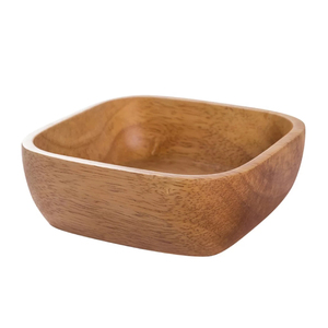 2023 nueva llegada cuenco de madera redondo hecho a mano para servir estilo rústico de granja decoración del hogar de origen directo India fiesta sopa ocasión - Product Image 1