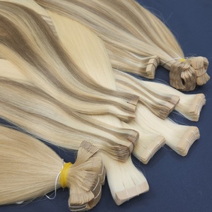 Extensions de cheveux vierges vietnamiennes Dream Hair T03 à bandes adhésives, 36 pouces, trame simple, lisses naturelles, toutes couleurs, logo personnalisé, 100g - Product Image 1