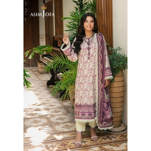 Ssumaira présente 3 Pc Kameez Salwar de Asim Jofa Robe de boutique pakistanaise cousue - Product Image 5