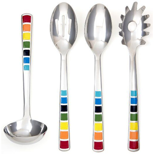 Utensilios para servir de acero inoxidable y plata niquelada de buena calidad Cuchara con mango en forma de daga sólida para el hogar y el restaurante - Product Image 4