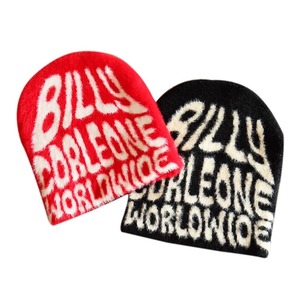 Fabricante de prendas de punto Patrón de logotipo personalizable Color Streetwear Fluffy Fuzzy Color Block Jacquard Candy Knit Mohair Beanie - Product Image 4