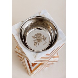 Portavelas de bakhor con incrustaciones de madera hechas a mano ecológicas con forma cuadrada y redonda de impresión en huecograbado para todas las ocasiones - Product Image 3