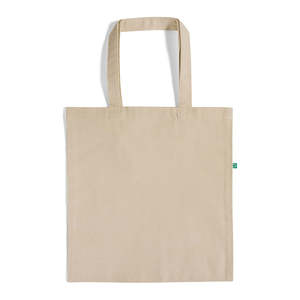 Eco-Friendly Classic Recycled Canvas Tote <b>Bags</b> <b>Medium</b> Size RC200 Model with Letter Screen Pattern for Daily Use Food Advertising - Product Image 4