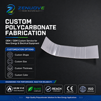 Plaque Courbée Renforcée en Polycarbonate Transparent Personnalisée OEM, Guide d'Air et Couvercle de Protection en PC Transparent Renforcé