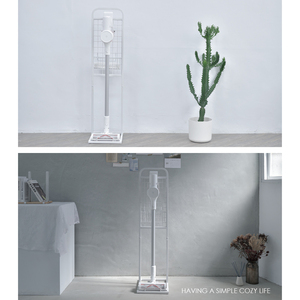 Soporte para aspiradora blanca almacenamiento doméstico - Product Image 6