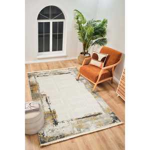 Tapis moderne multicolore Netline PR005 Perre, 60% viscose, 40% acrylique, pour chambre à coucher, bureau et chambre d'enfant, tapis Home Depot - Product Image 6