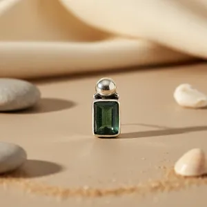 Women's Vintage Style Emerald Cut 925 Silver Hoop <b>Earrings</b> 14K Gold Rose Gold White Gold Trendy Gemstone Jewelry <b>Diamond</b> Main - Product Image 2