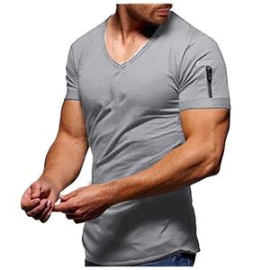 Camiseta de lujo de alta calidad de peso pesado OEM para hombres con cuello en V de fabricación personalizada de gran tamaño de la fábrica de Bangladesh - Product Image 2