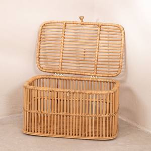 Handmade Natural Rattan Trunk Organizer <b>Storage</b> Trunks Closet <b>Chest</b> Organization Containers Wholesale From Vietnam - Product Image 4