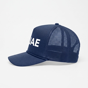 Mesh 5 Panel Adjustable Unisex Trucker <b>Hat</b> 3D Embroidery Custom <b>White</b> Logo Front Breathable Waterproof Spring Summer Casual Cap - Product Image 2