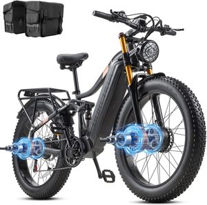 Vélo électrique pour adultes 2000W/1000W AWD Moteur double 48V 60Ah/30AH/20Ah Batterie 30MPH Vélos électriques rapides 26 pouces Pneu gras - Product Image 1