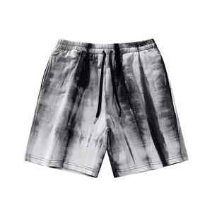 Ensemble de vêtements décontractés pour hommes 2 en 1, nouveau design, short uni, coupe ample, taille mi-haute, vêtements d'extérieur, t-shirt, vente en gros, ensemble en coton respirant - Product Image 2