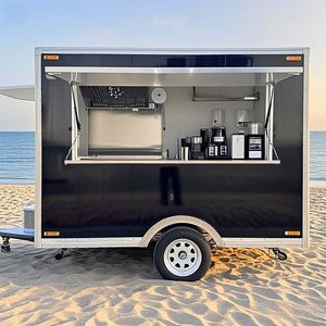 Restaurant mobile Bar à jus Boisson froide Bière Remorque Bubble Tea Cart Vente de nourriture Hot Dog Café Remorque à vendre - Product Image 2