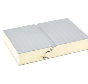Panneau sandwich en <span class=keywords><strong>polyuréthane</strong></span> hermétique à verrouillage par came pour chambre froide, structure de poteaux au <span class=keywords><strong>sol</strong></span> en acier galvanisé anti-rouille - Product Image 6