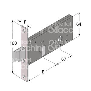 สายล็อค2รอบพร้อมสลักในตัวไม่รวมกระบอกรูปไข่ - Product Image 1