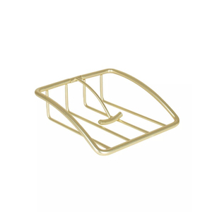Porte-serviettes doré Vaisselle de salle à manger Ustensiles de cuisine avec base en bois de couleur marron Simple et élégant Porte-serviettes de table élégant - Product Image 3
