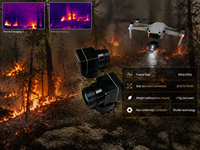 Module de caméra thermique non refroidie 640x512 50Hz IP67 pour drone UAV, inspection incendie, sécurité et sauvetage