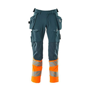Pantalones de Trabajo Ligeros de Seguridad Vial con Cordón Ajustable y Cinta Reflectante de Alta Visibilidad - Product Image 1