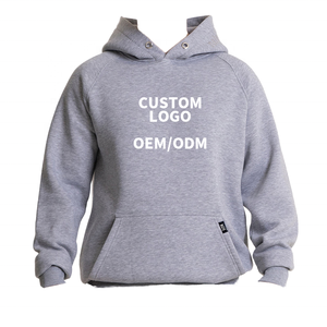 Veste à capuche rouge 100 % coton, imprimée sur mesure, avec fermeture éclair en fourrure blanche, unisexe, décontractée, coupe ample, couleur unie, pour le printemps - Product Image 2