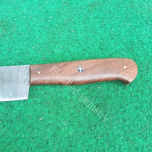Couteau de chef professionnel forgé à la main, lame en acier VG-10 pakistanais et damas, manche en bois, couteau de cuisine pour lave-vaisselle - Product Image 5
