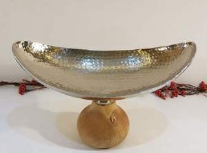 Support métallique doré Design Nouveau plateau de bol de service unique Bol de service de qualité supérieure Bol de date élégant pour le service de fêtes d'hôtel de mariage - Product Image 2