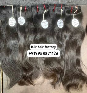 South Indian 10-30 pulgadas Wave Style Temple Extensiones de cabello sin procesar Remy Hair Wefted Bundles Venta al por mayor Disponibilidad 20 26 28 Short Human - Product Image 1