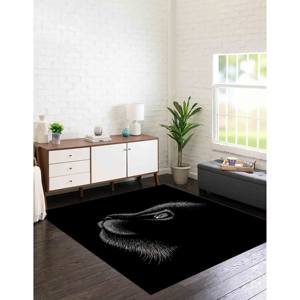 Tapis à motif de chat noir, Tapis pour chat, Tapis animalier, Tapis imprimé en 3D, Tapis en chenille - Product Image 4